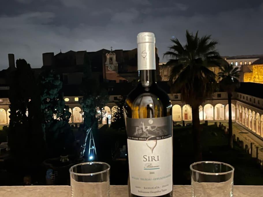 Camera X2 Con Magnifica Vista Sul Chiostro Di Michelangelo E Le Terme Di Diocleziano ローマ エクステリア 写真